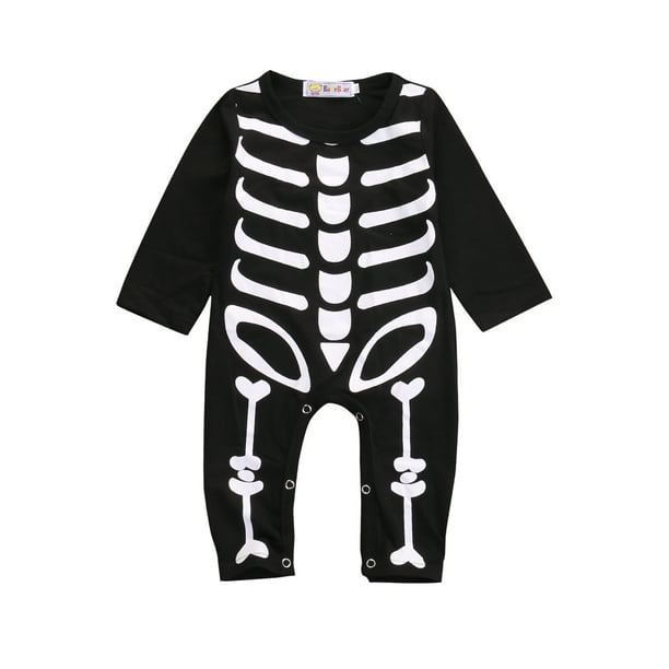 CARTER/'S NEWBORN 1PC HALLOWEEN BOY GIRL SKELETON JUMPSUIT ROMPER OUTFIT COSTUME